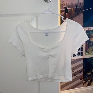 Top shop ruffle T shirt